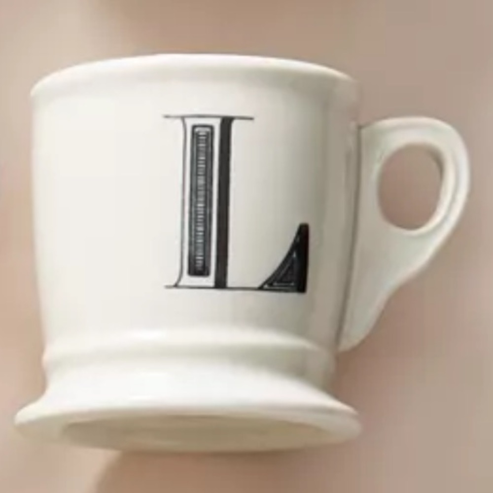 Anthropologie L Monogram Mug